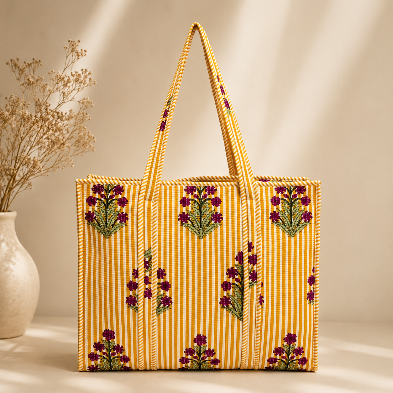 Quilted Tote Bag
