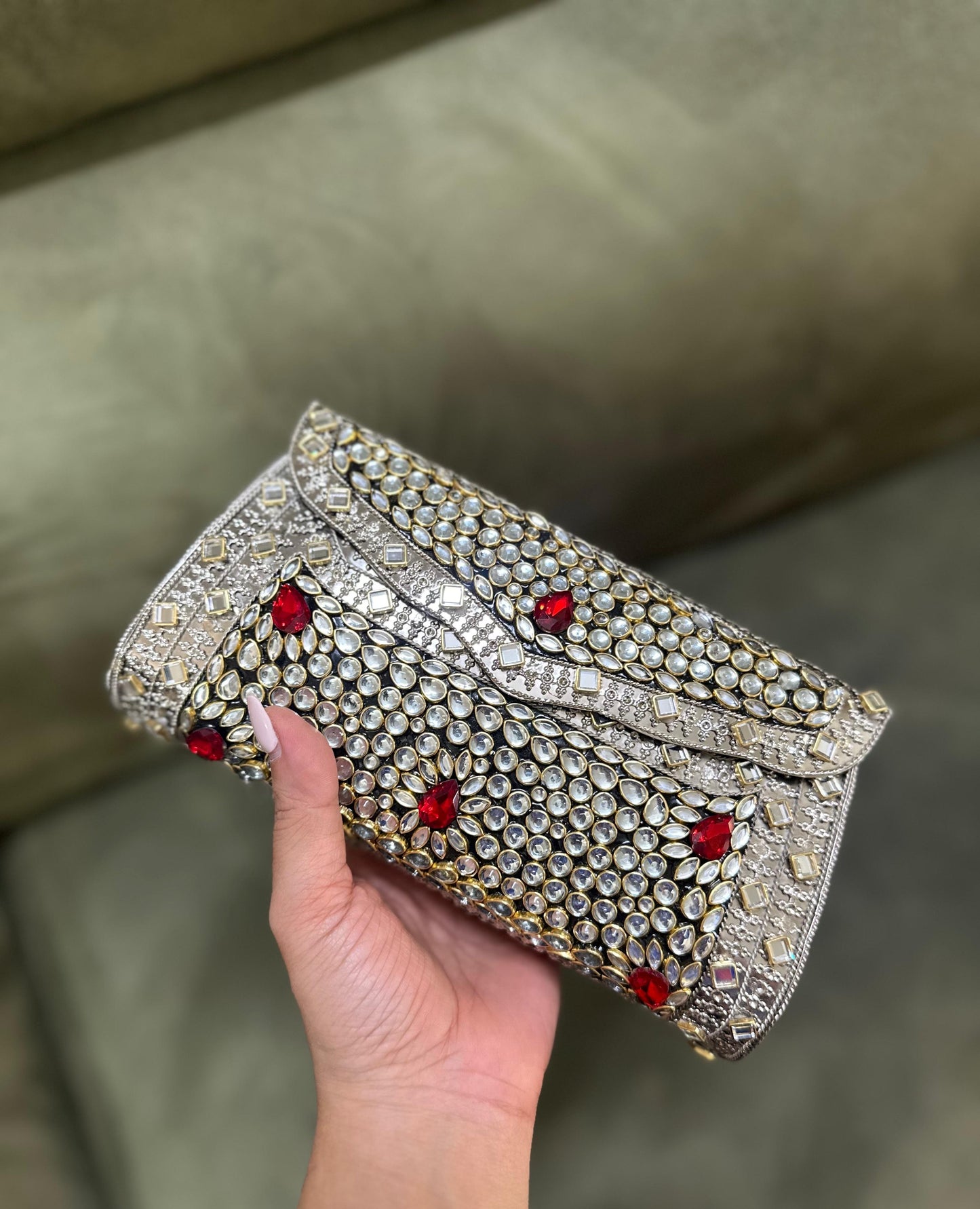 Kundan Envelope Clutch