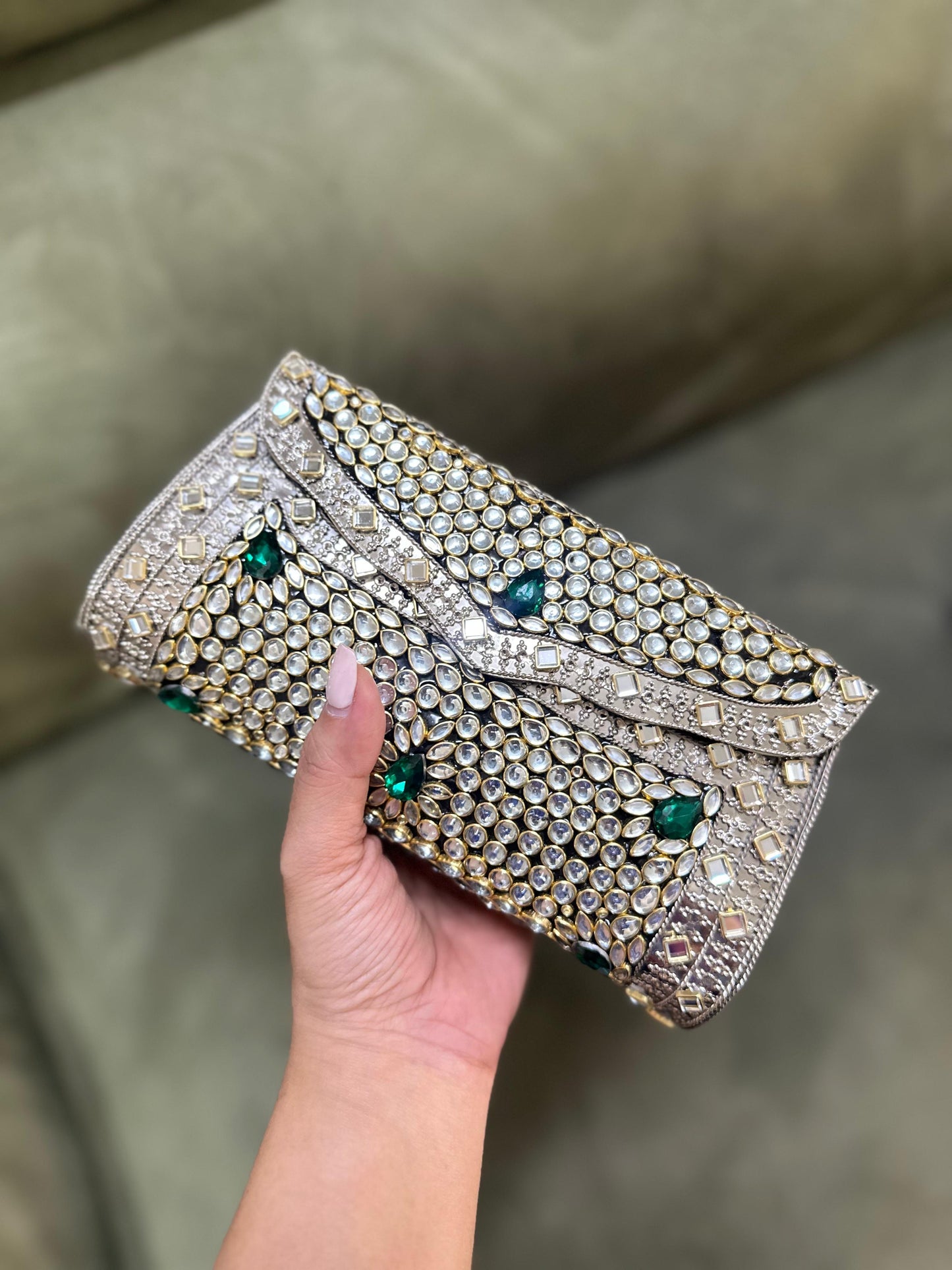 Kundan Envelope Clutch