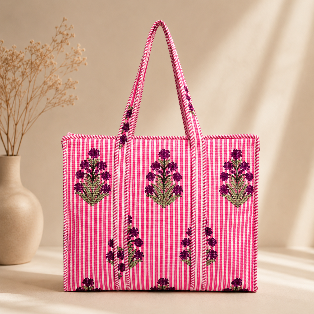 Quilted Tote Bag